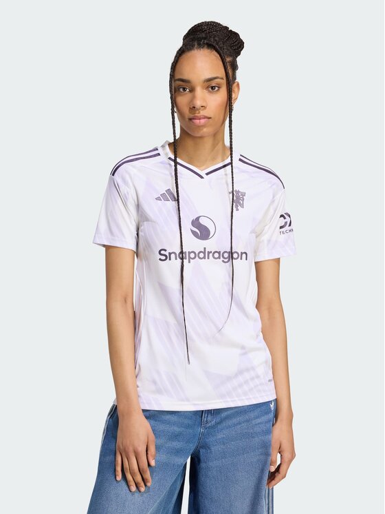 adidas adidas Koszulka techniczna Manchester United 25/26 Away Jersey Biały Regular Fit