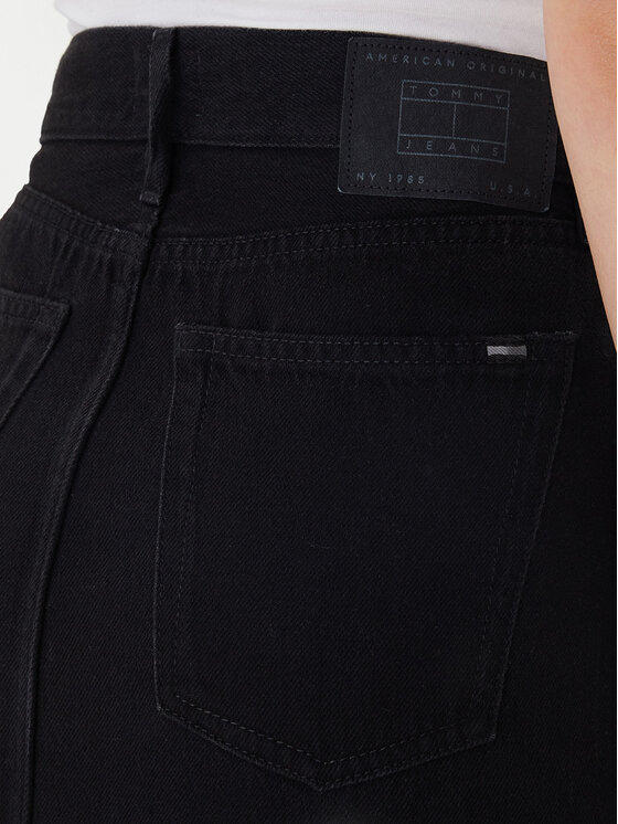 Tommy Jeans Tommy Jeans Fustă de blugi DW0DW22119 Negru Regular Fit