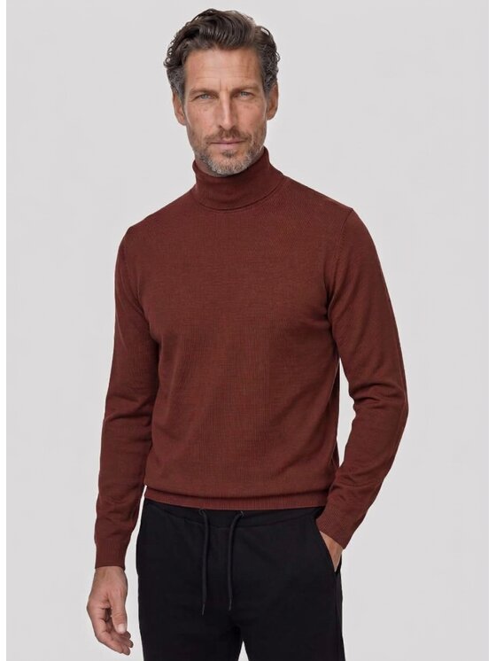 Pako Lorente Pako Lorente Sweter P26WN-2X-016 Miedziany Classic Fit