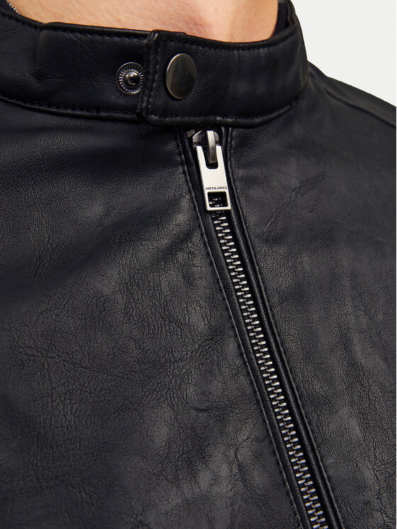 Jack&Jones Jack&Jones Giacca in similpelle Dylan 12261195 Nero Slim Fit