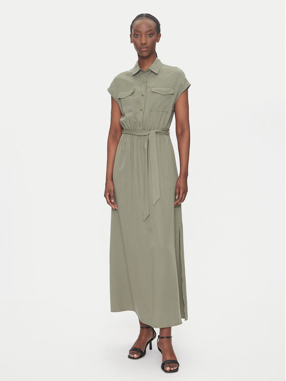 Gaudi Gaudi Košilové šaty 511BD15003 Khaki Regular Fit