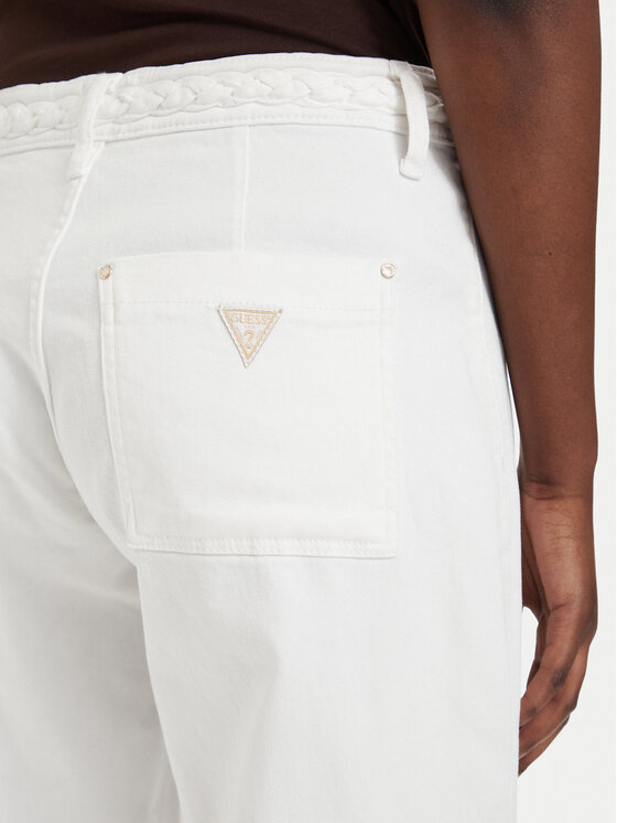 Guess Guess Džinsai W6GB15 W1886 Kreminė Wide Leg