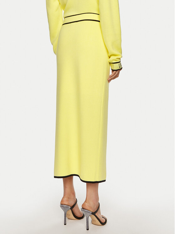 Liu Jo Sport Liu Jo Sport Спідниця-міді TF4053 MS59L Жовтий Regular Fit