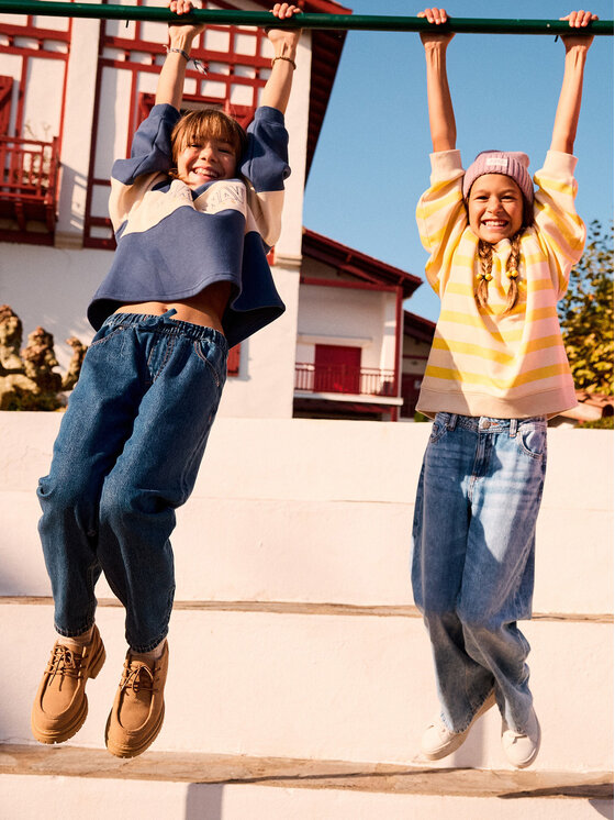 Roxy Roxy Μπλούζα Iconic Waves ERGFT04025 Μπλε Boxy Fit