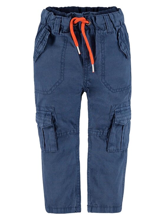Kanz Kanz Spodnie materiałowe 1633434-3380 Granatowy Basic Fit