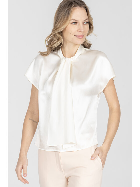 Deni Cler Milano Deni Cler Milano Bluzka W-DC-1201-F2-F8-11-1 Écru Regular Fit