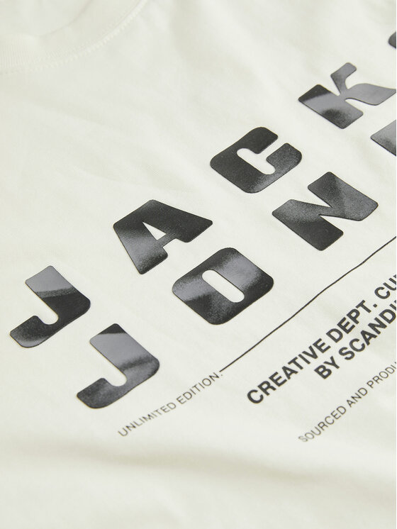 Jack & Jones Jack & Jones Tricou Recharge 12274716 Bej Relaxed Fit