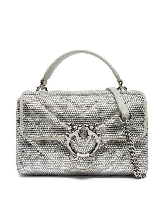 PINKO PINKO Torbica Love Lady Puff Mini Cl AI 24-25 PLTT 100044 A217 ZZFN Srebrna