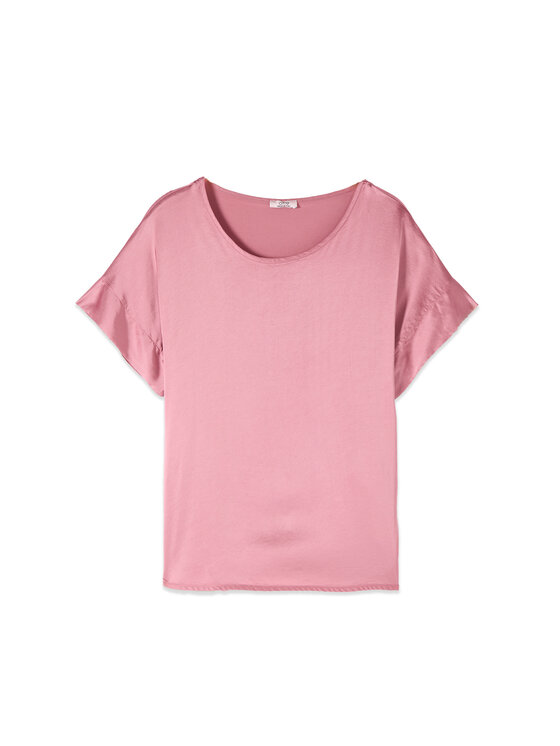 Oltre Oltre Bluzka 2516J000762N006 Różowy Regular Fit