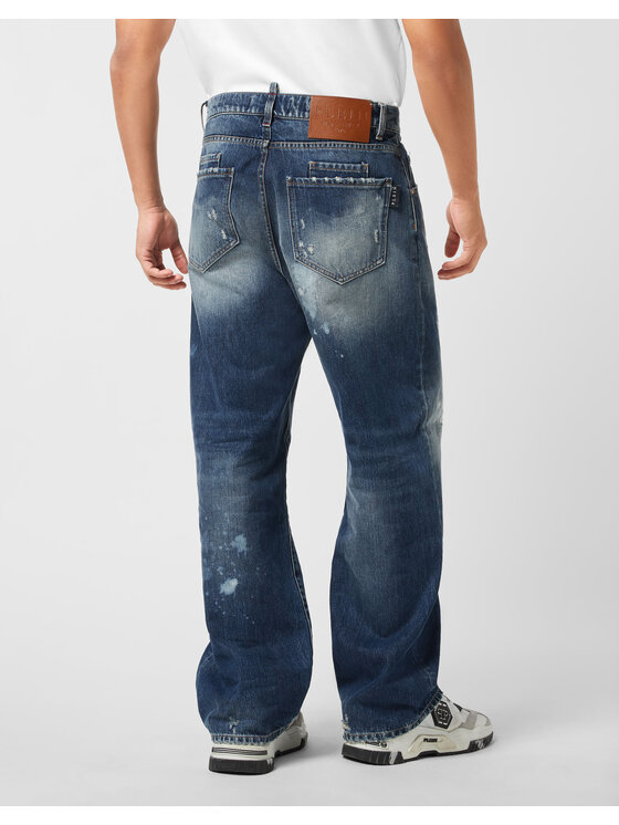 PHILIPP PLEIN PHILIPP PLEIN Jeansy 25915 Niebieski Loose Fit