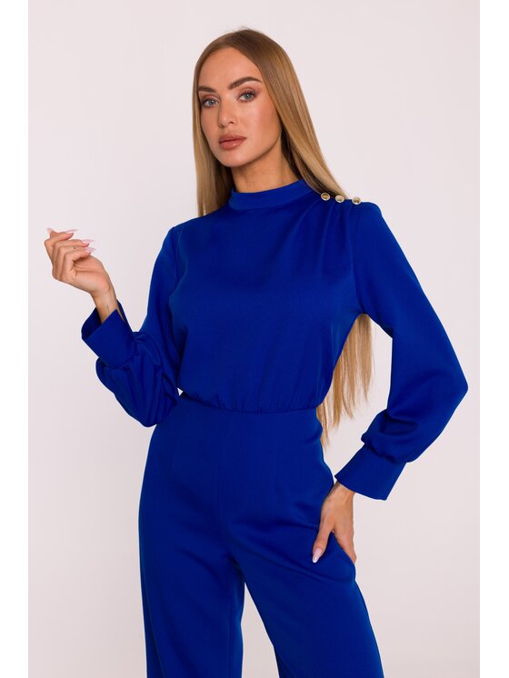 Made of Emotion Made of Emotion Kombinezon M879 Niebieski Modern Fit