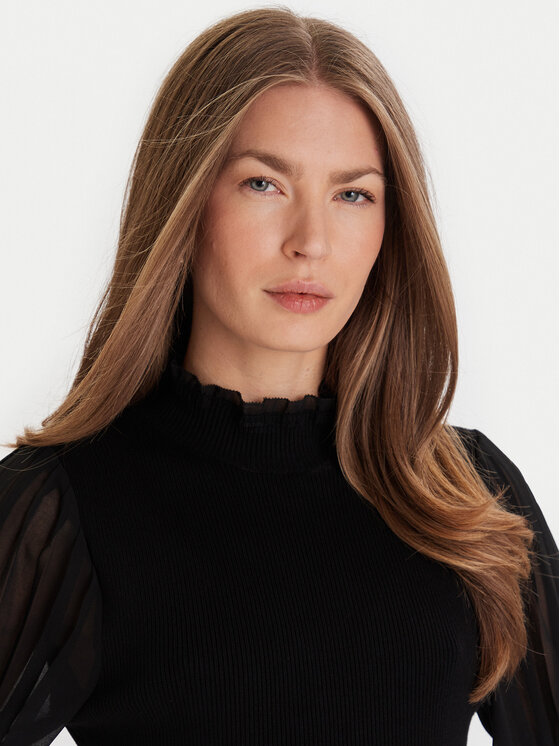 French Connection French Connection Kötött ruha 71ZBU Fekete Slim Fit