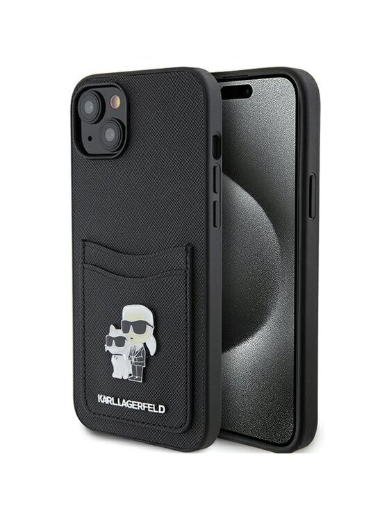 Etui na telefon KARL LAGERFELD, Czarne, iPhone 15