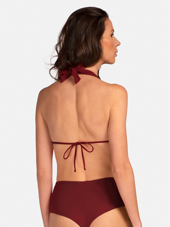 Miss Lou Miss Lou Bikini pezzo sopra G-TT1-BRD Bordeaux