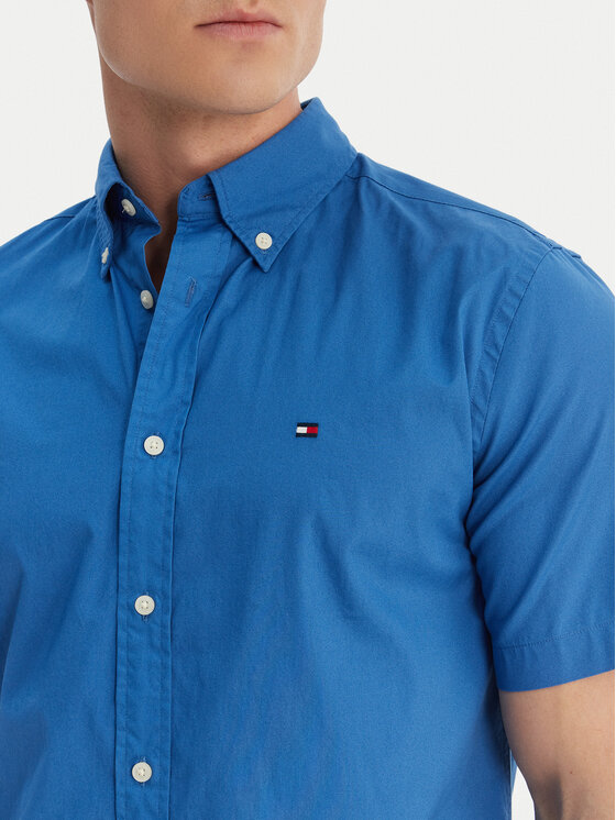 Tommy Hilfiger Tommy Hilfiger Hemd Flex MW0MW42630 Blau Regular Fit