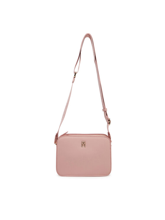Tommy Hilfiger Tommy Hilfiger Ročna torba Th Logotape Camera Bag AW0AW17229 Roza