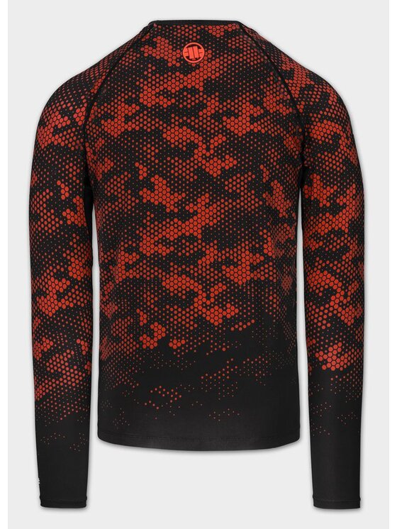PITBULL PITBULL Koszulka techniczna HEX CAMO HILLTOP Czerwony Regular Fit