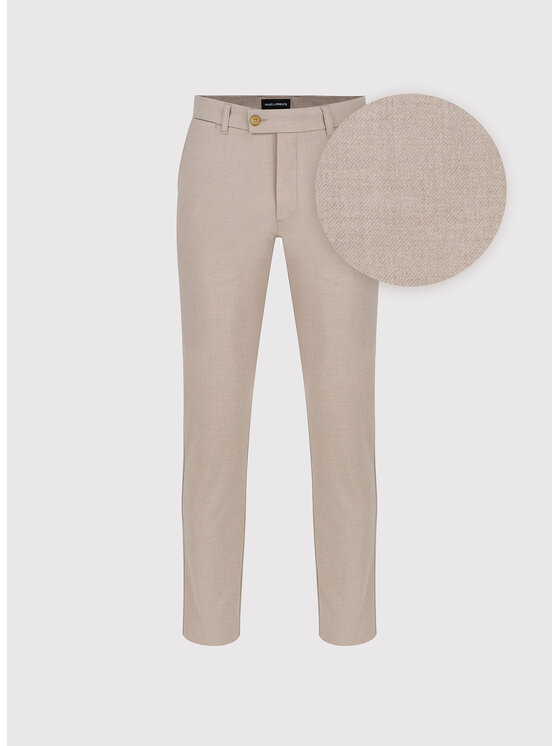 Pako Lorente Pako Lorente Chinosy P26WF-WX-004 Beżowy Slim Fit