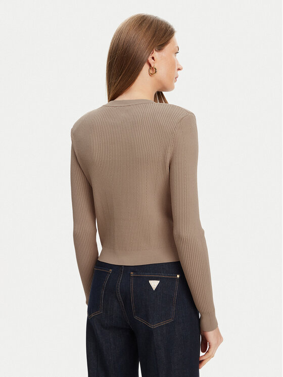 Guess Guess Ζακέτα W5YR09 Z0130 Μπεζ Regular Fit