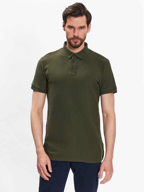 INDICODE Polokošeľa Abbortsford 40-352 Zelená Regular Fit