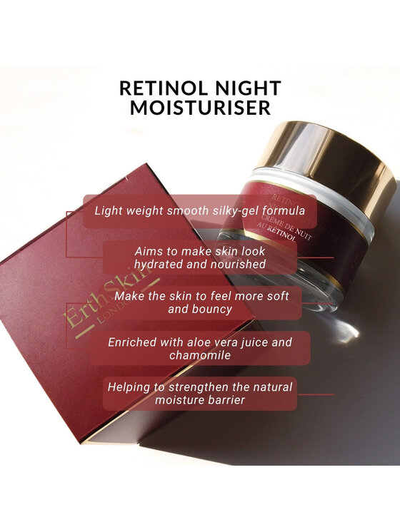 Erthskin London Erthskin London Retinol Nawilżający krem Krem na noc