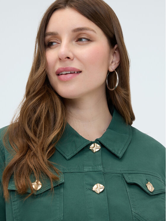 Fiorella Rubino Fiorella Rubino Giacca di jeans R700T001265N035 Verde Boxy Fit