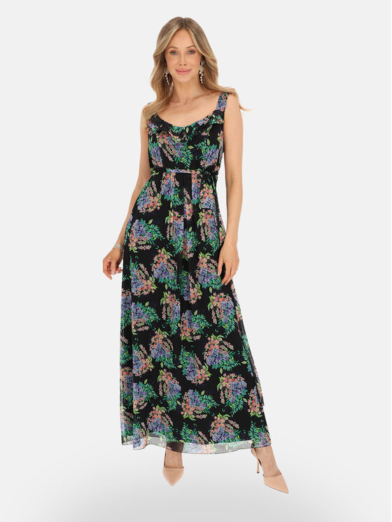 Potis & Verso Potis & Verso Sukienka letnia Lorika Czarny Regular Fit
