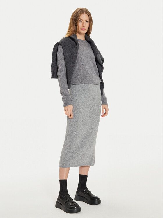 ViCOLO ViCOLO Midi sukně 22085S Šedá Regular Fit