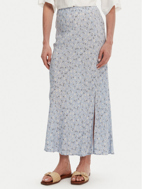 Pieces Pieces Midi szoknya Nya 17147811 Kék Regular Fit