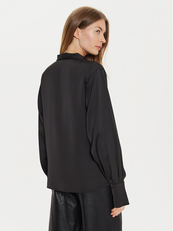 Eleh Eleh Bluse E00198 Schwarz Regular Fit