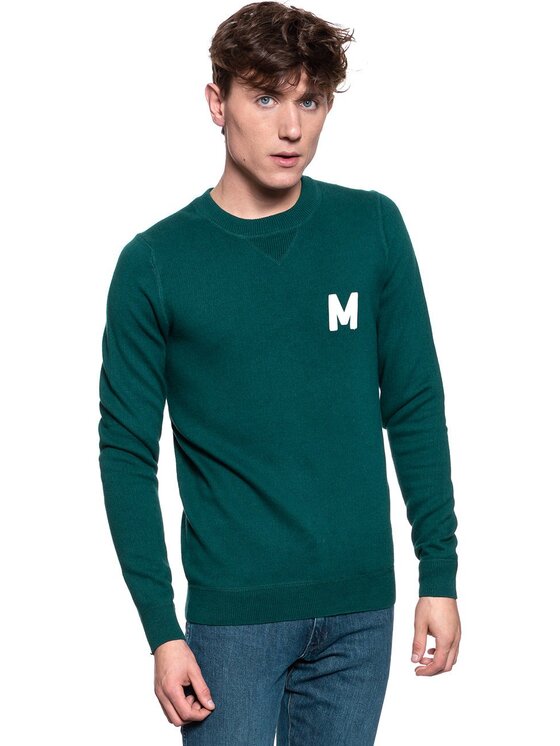 Mustang Mustang Sweter EMIL C JUMPER Zielony Regular Fit