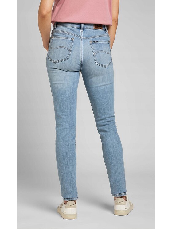Lee Lee Jeansy Legendary Skinny Niebieski Skinny Fit