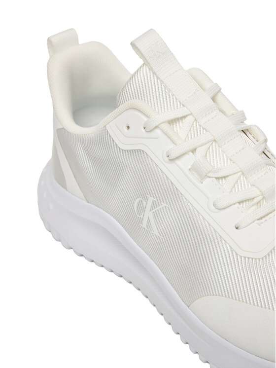 Calvin Klein Calvin Klein Sneakersy Eva Runner Lace Up Mat Mix YM0YM01442 Bílá