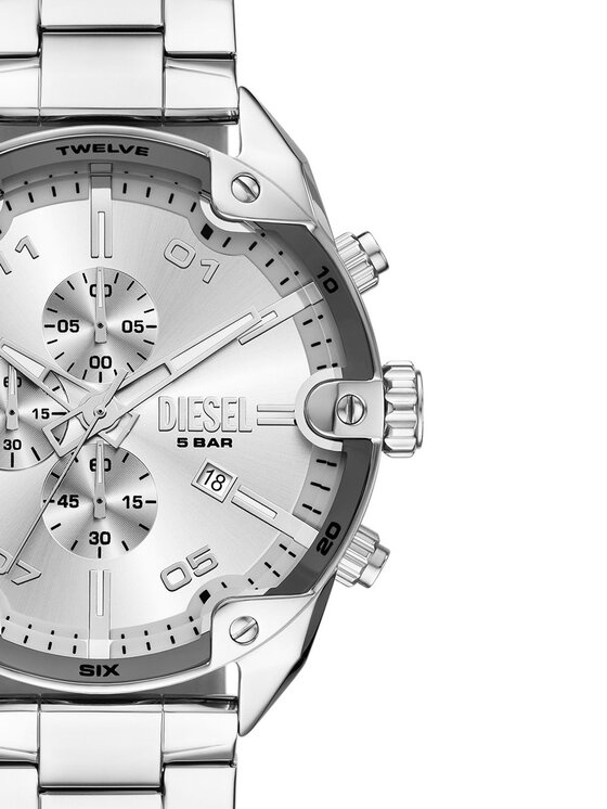 Diesel Diesel Laikrodis Spiked Chronograph DZ4677 Sidabrinė
