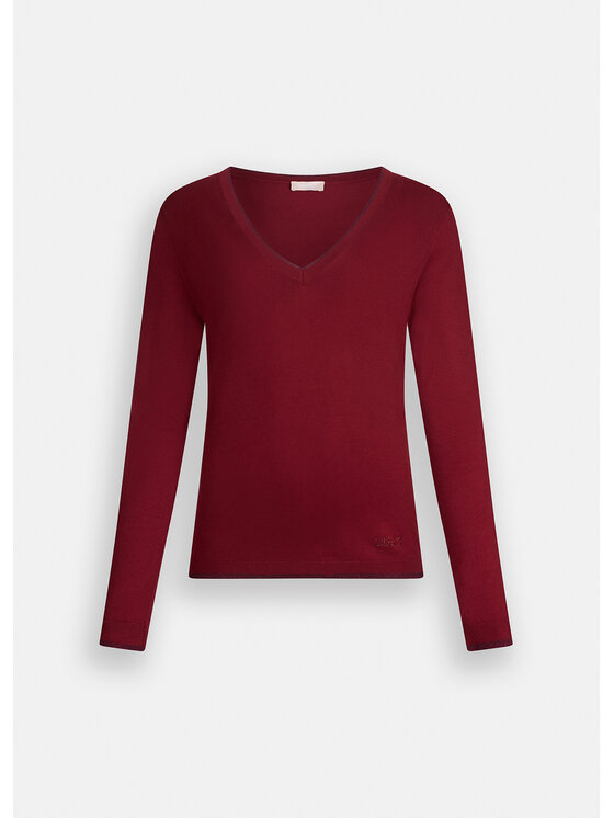 Liu Jo Liu Jo Maglione MF5227MS49I91650 Rosso Slim Fit