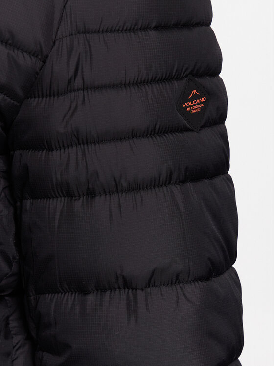 Volcano Volcano Μπουφάν μεταβατικό Bartley M06190-S23 Μαύρο Regular Fit