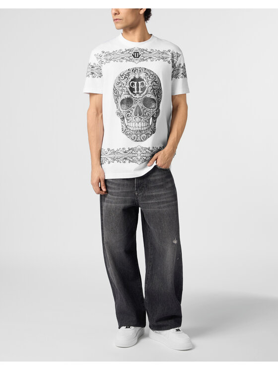 PHILIPP PLEIN PHILIPP PLEIN T-shirt 31294 Bianco Regular Fit