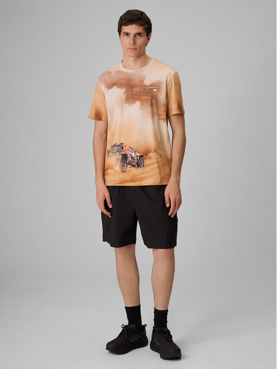 4F 4F T-Shirt LIMITLESS DESERT Beżowy Regular Fit