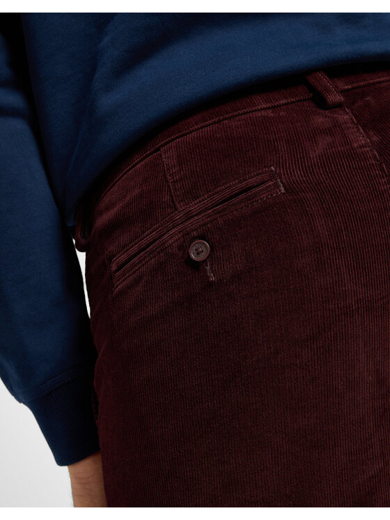 Lee Lee Chinosy SLIM CHINO Czerwony Slim Fit