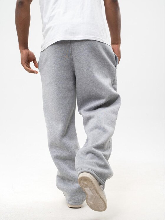 Jigga Wear Jigga Wear Spodnie dresowe Spodnie Dresowe Baggy Męskie Szare Jigga Wear Haft Logo Drawcord M Szary Baggy Fit