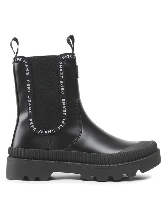 Pepe Jeans Pepe Jeans Sztyblety Gum Chelsea PLS50466 Czarny