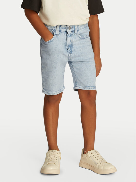 Calvin Klein Jeans Calvin Klein Jeans Kratke traperice IB0IB02432 Plava Regular Fit