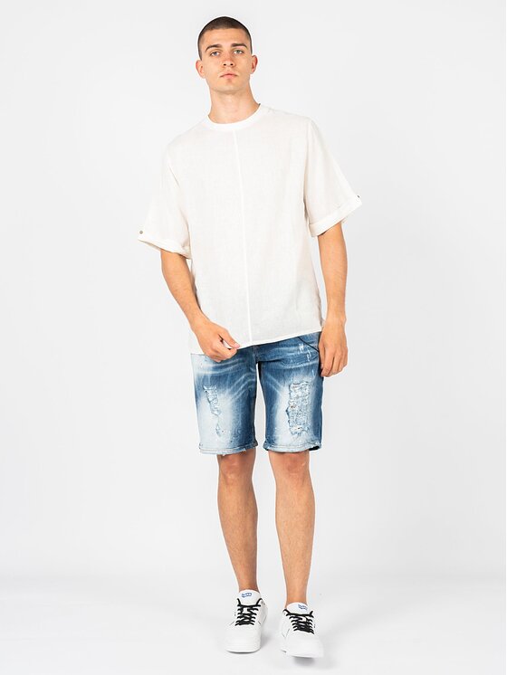 Xagon Xagon T-shirt P2308 2V6 3000 Écru Oversize
