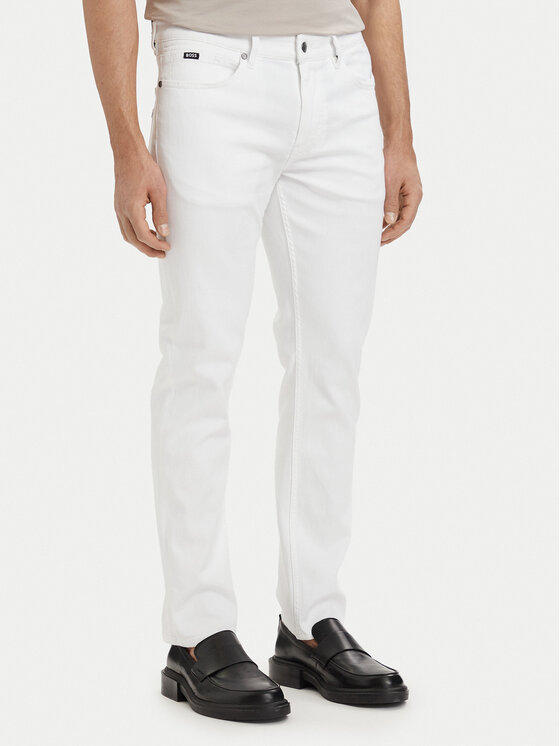 BOSS Blugi H-Delaware 50561555 Alb Slim Fit