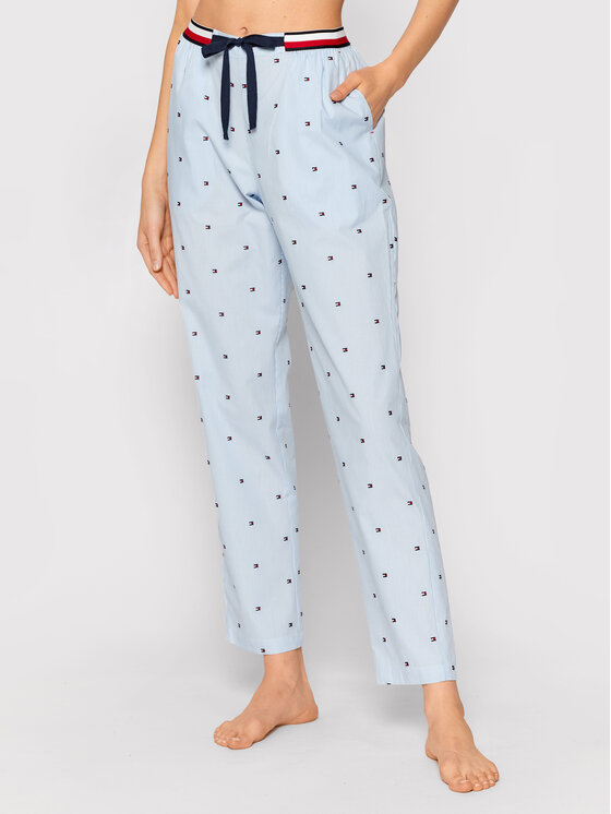 Tommy Hilfiger Pantaloni pijama Woven UW0UW02840 Albastru Regular Fit