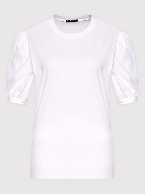 Sisley Sisley Bluză 3I1XL100C Alb Regular Fit