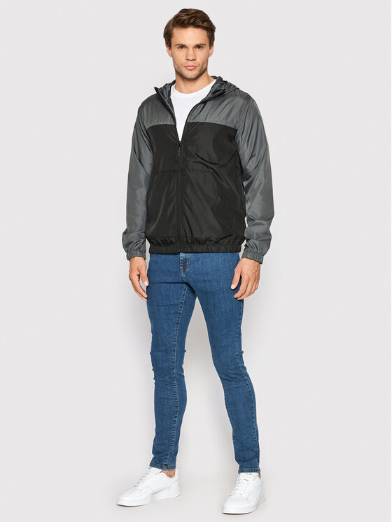 Brave Soul Brave Soul Pārejas jaka MJK-ASHBLOCK Melns Regular Fit