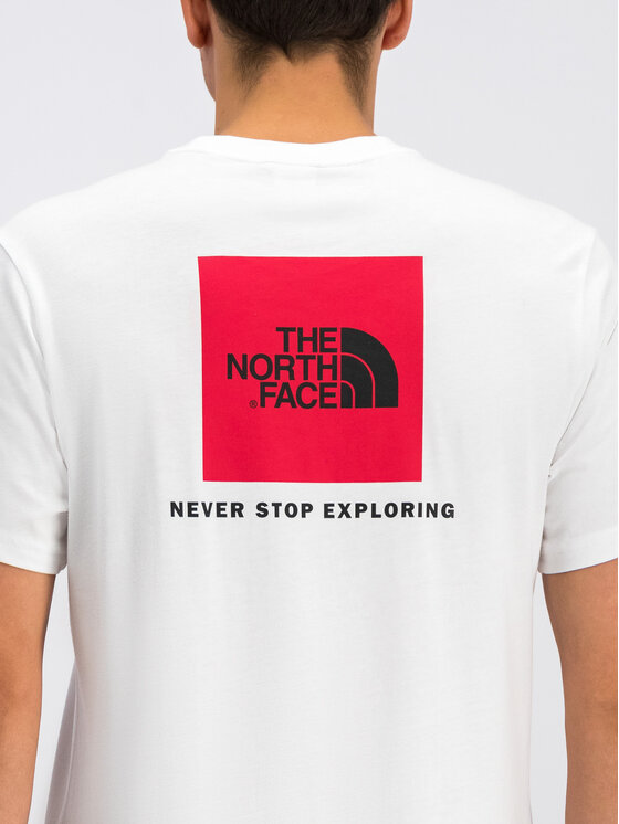 The North Face The North Face T-Shirt Redbox NF0A2TX2 Biały Regular Fit