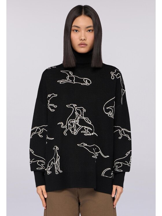 Trussardi Trussardi Maglione M7526001142N033 Nero Over Fit