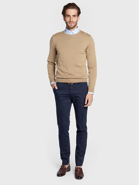 Maglione 422380 1355 Marrone Regular Fit